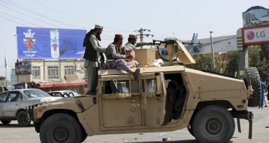 Taliban Fighters in Humvee