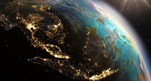 Southeast Asia Viewed from Space
