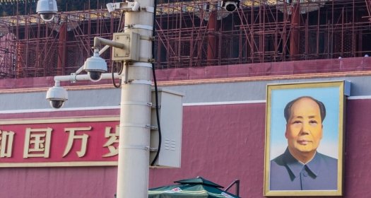 Surveillance Cameras in Tiananmen Square, Beijing, China