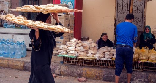 woman bread