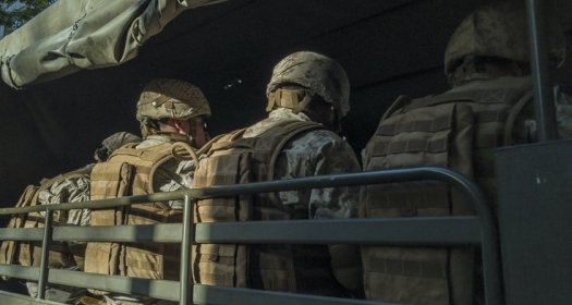 image - military in van