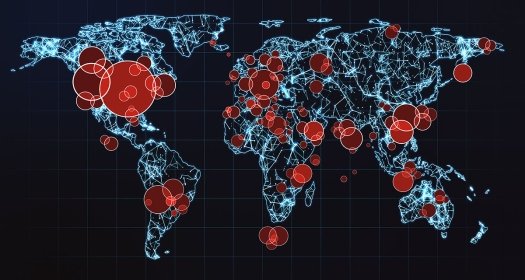 Hotspots on a global map