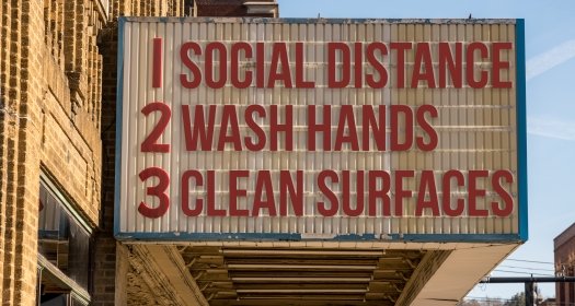 Social Distancing, Wash Hands, Clean Surfaces