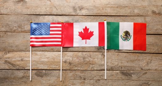 flags of us mexico and canada