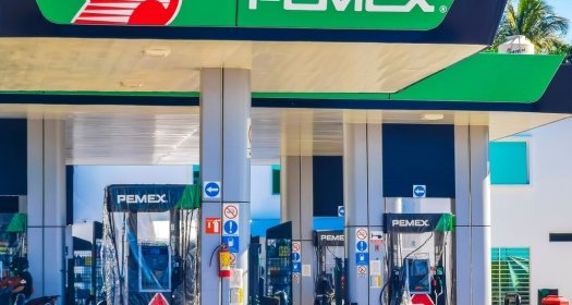 Mexican Pemex shop store at Pemex petrol gas station in Puerto Escondido Zicatela Mexico.