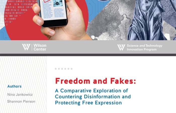 Publication cover for  Images -- STIP Freedom and Fakes: A Comparative Exploration of Countering Disinformation and Protecting Free Expression