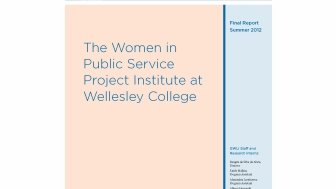 Announcing the Report from the WPSP Learning Institute at Wellesley College