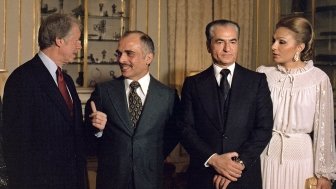 Jimmy Carter, King Hussen of Jordan, Shah Reza Pahlavi of Iran and Shahbanou Farah