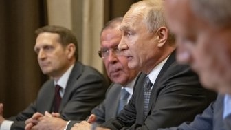  Russian President Vladimir Putin in Sochi, Russia on May 14, 2019