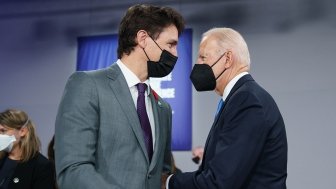 Trudeau and Biden at the COP26 Conference