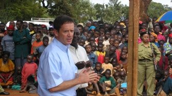 Speaking directly to Tanzanians as U.S. Ambassador, 2008