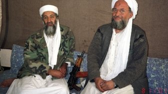 Photograph of Osama Bin Laden and  Ayman al-Zawahiri
