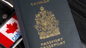 Canadian Passport and Luggage Tag