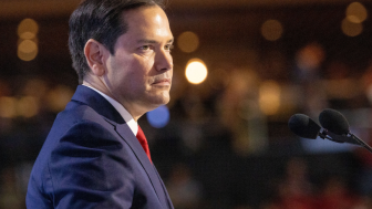 Side profile of Secretary Rubio