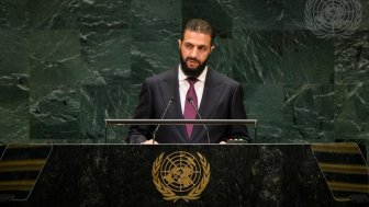 Syrian President Ahmed al-Sharaa at the UNGA in September 2026