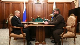 Vladimir Putin with Ramzan Kadyrov