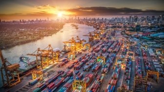 Shipyard and Shipping containers