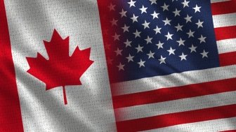 US Canada Flags