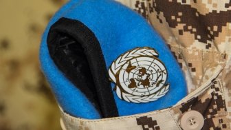 Blue Beret in Uniform Pocket