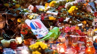 Memorial for victims in Paris