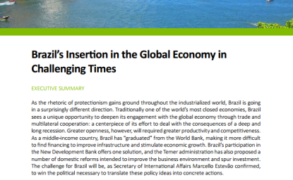 Event Summary: Brazil’s Insertion in the Global Economy in Challenging Times
