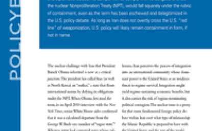 Dealing with the Iranian Nuclear Challenge