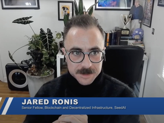 Jared Ronis speaking during the Blockchain Explained Episode 