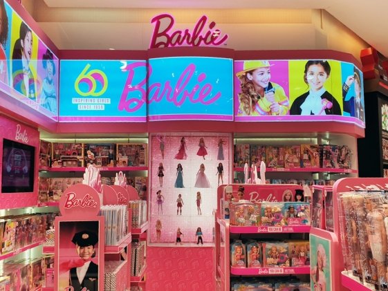 Barbie display at a store