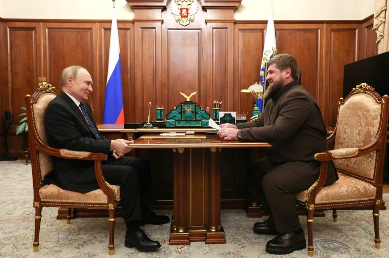 Vladimir Putin with Ramzan Kadyrov