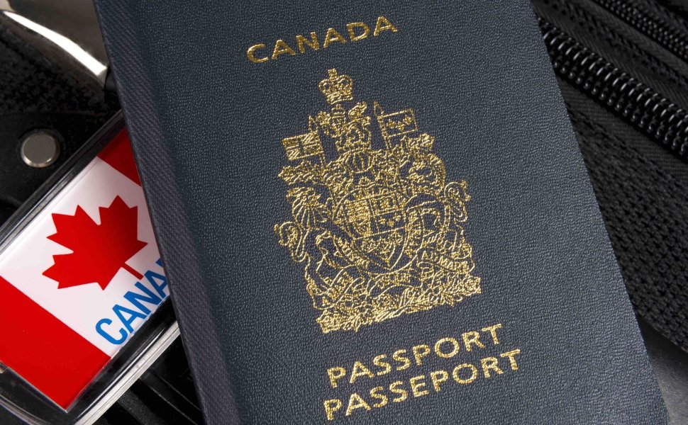 Canadian Passport and Luggage Tag