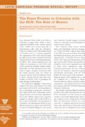 The Peace Process in Colombia with the ELN: The Role of Mexico