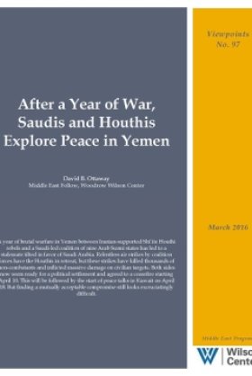 After a Year of War, Saudis and Houthis Explore Peace in Yemen