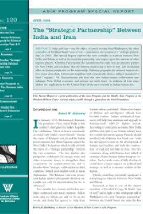 The "Strategic Partnership" Between India and Iran