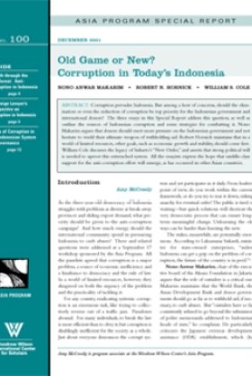 Old Game or New: Corruption in Today's Indonesia
