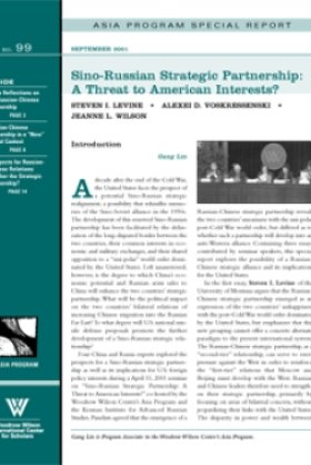 Sino-Russian Strategic Partnership: A Threat to American Interests?