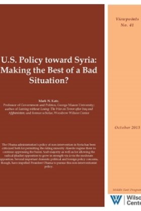 U.S. Policy toward Syria: Making the Best of a Bad Situation?