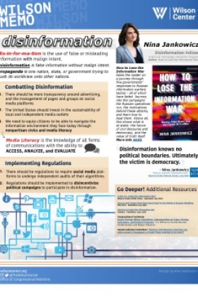 Wilson Memo: Disinformation with Nina Jankowicz