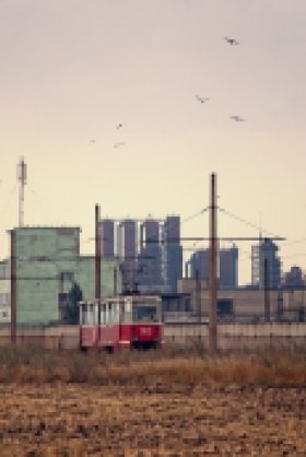 Coke chemical factory located in Avdeevka, Ukraine.