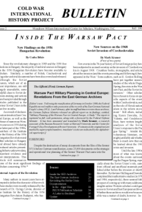 CWIHP Bulletin No. 2 (Fall 1992)