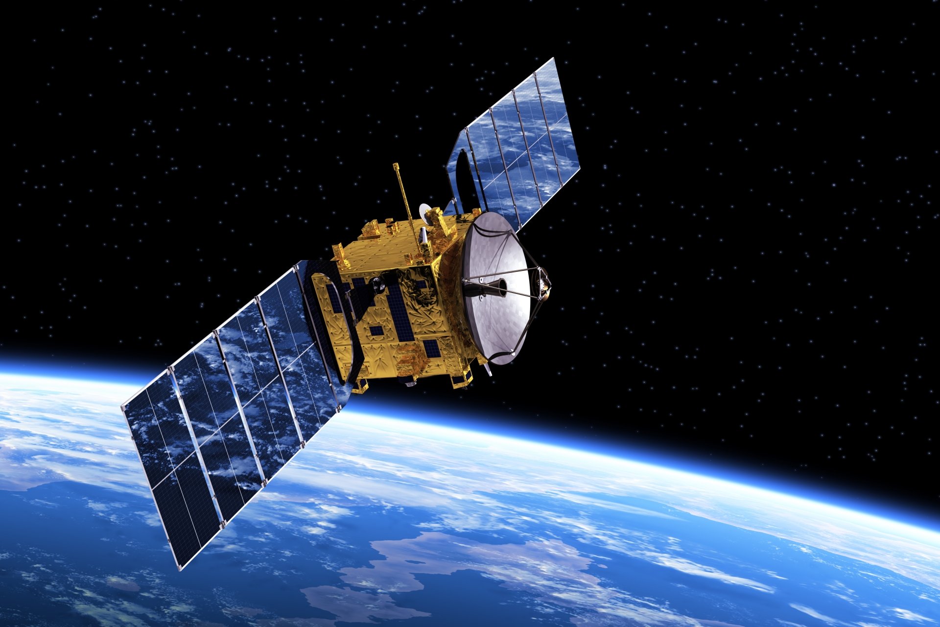 Satellite in orbit
