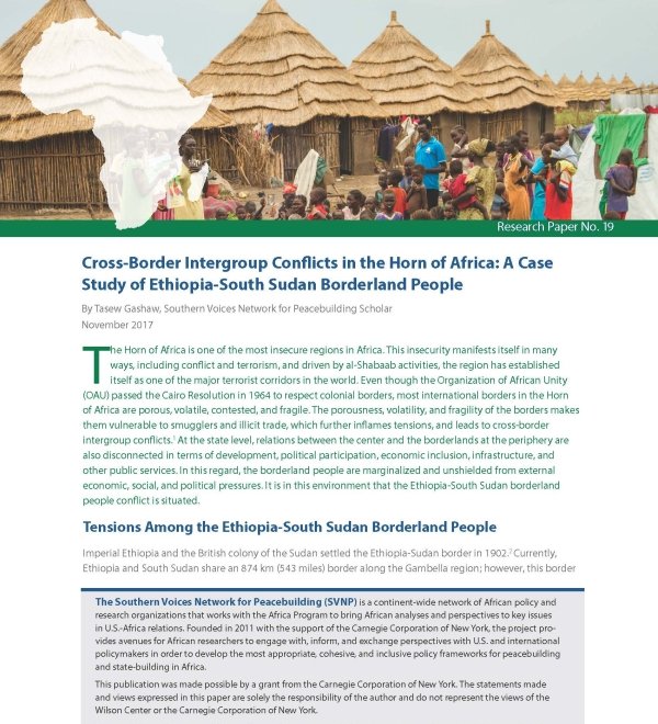 Mitigating Cross-Border Intergroup Conflicts along the Ethiopia-South Sudan Border