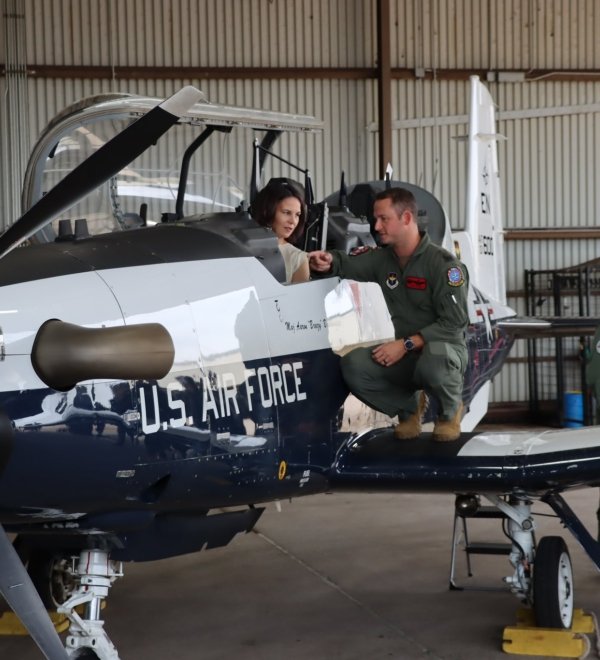 German Foreign Minister Annalena Baerbock visiting the German Air Force Tactical Training Command at the US Air Force Base in Wichita Falls
