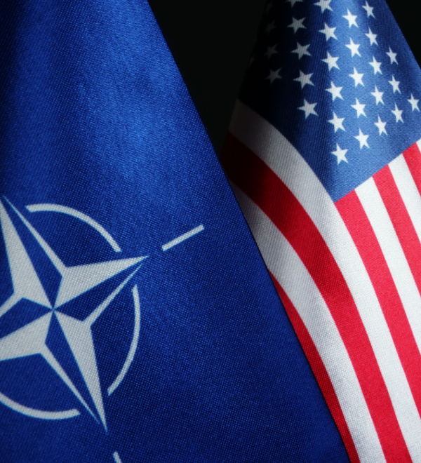 NATO and US flags