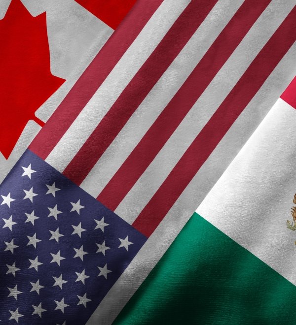 Canada-United States-Mexico Flags