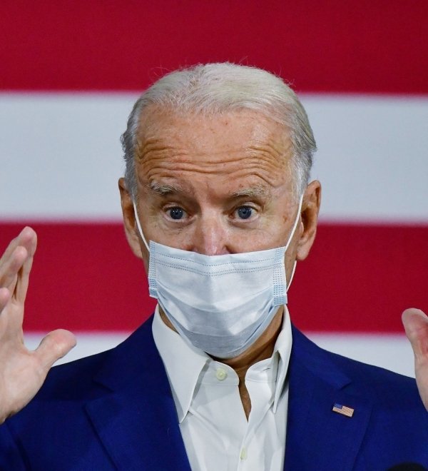 Democratic nominee Joe Biden made an abbreviated campaign visit to Grand Rapids, Michigan in September, wearing a mask.