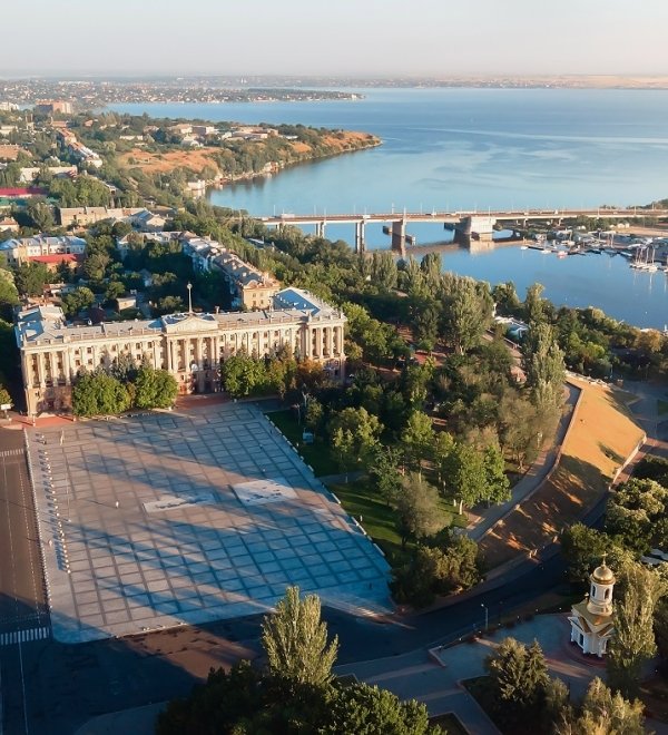 View of Mykolaiv, Ukraine from above