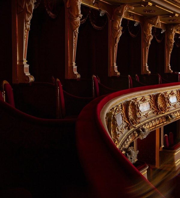 View from balcony seating at the Lviv Ballet