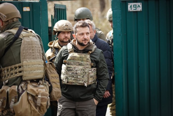 Volodymyr Zelenskyy visit Bucha