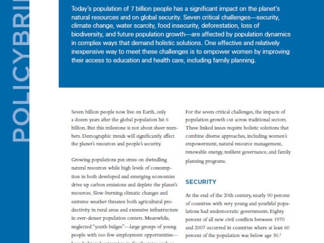 Seven Ways 7 Billion People Affect the Environment and Security