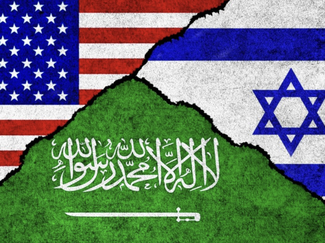 USA Saudi Israel Flag